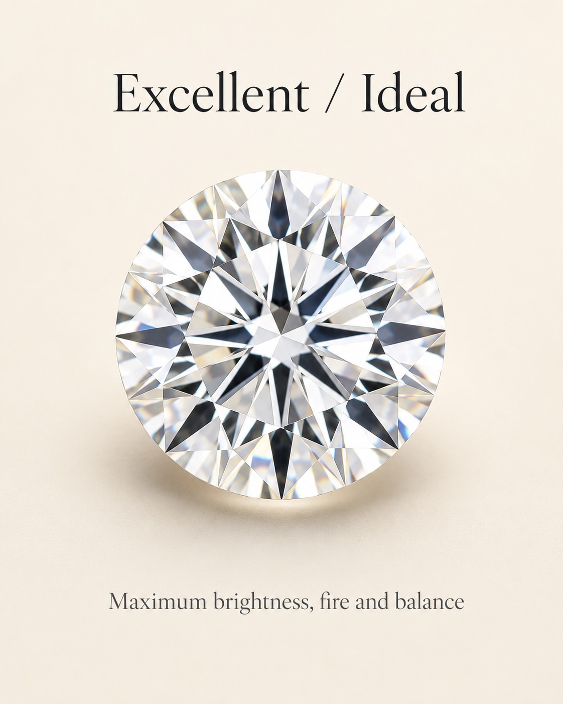 An ideal cut diamond with a larger face-up appearance