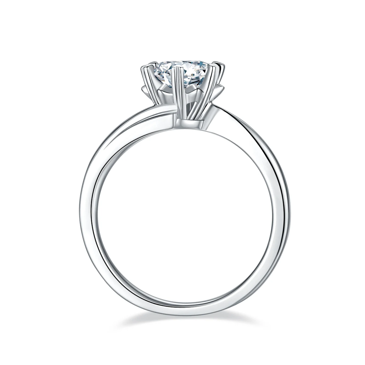 Snowflake Twist Lab-Grown Diamond Ring — 1 ct — product view 3