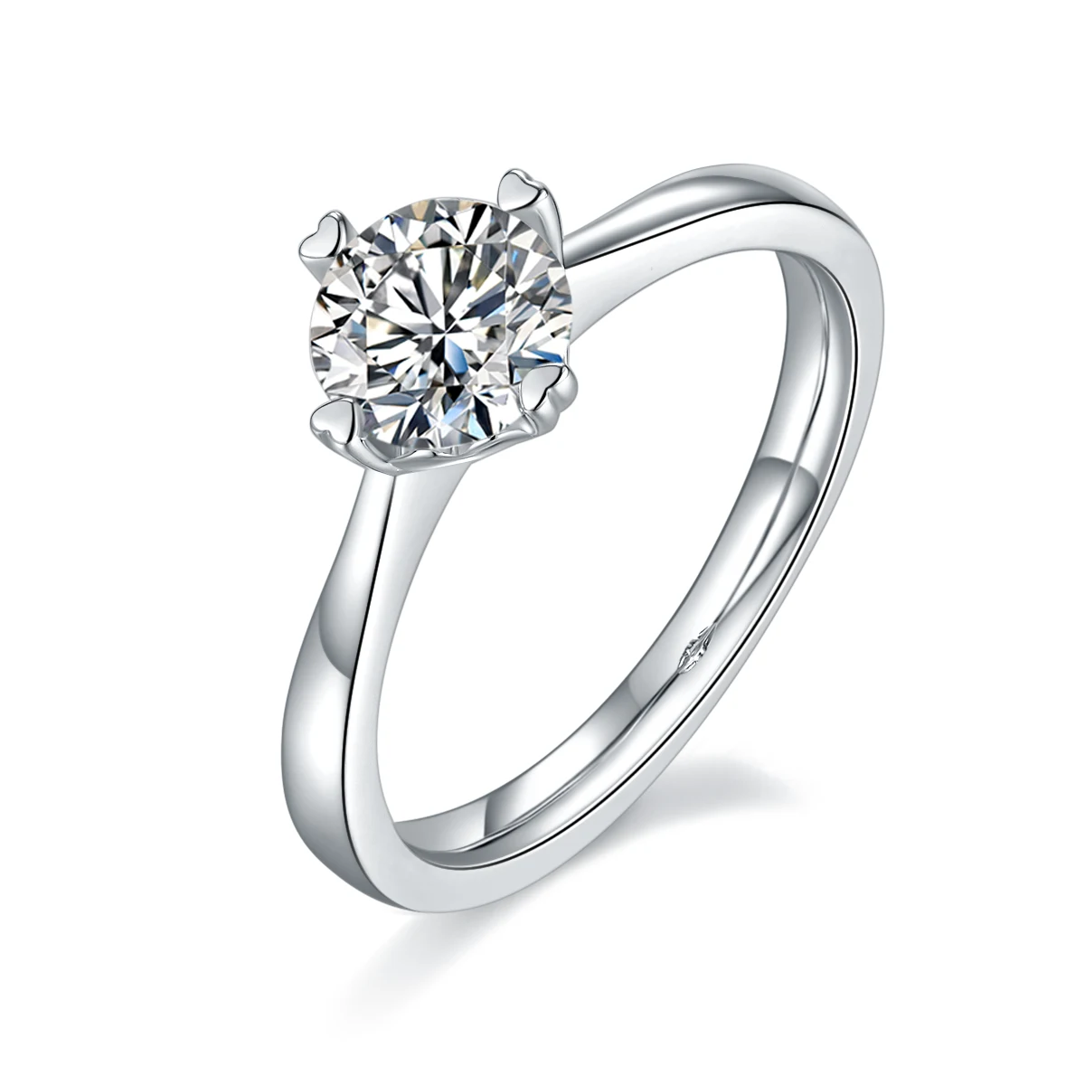 Four-Prong Lab-Grown Diamond Ring — 1 ct — product view 1