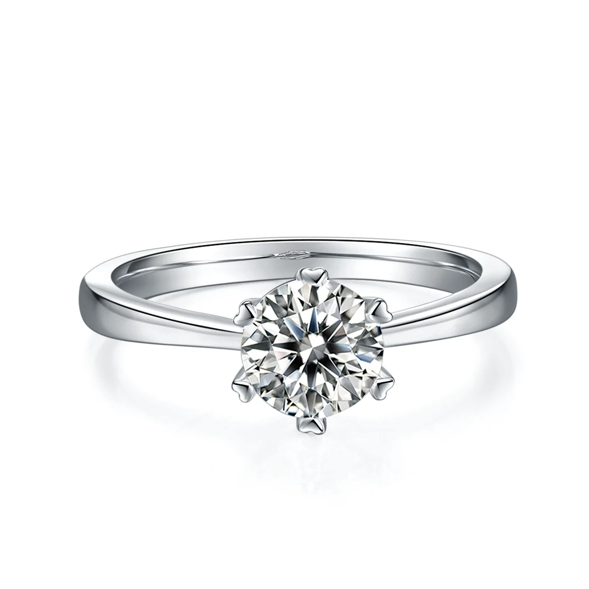 Six-Prong Lab-Grown Diamond Ring — 1 ct — product view 2