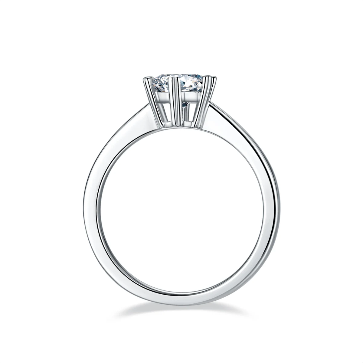 Six-Prong Lab-Grown Diamond Ring — 1 ct — product view 3