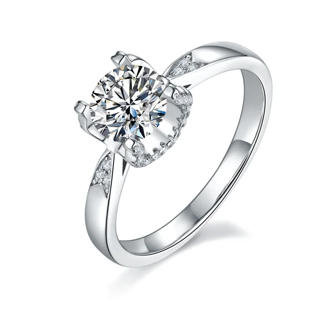 1 ct Tulip Accent Diamond Ring