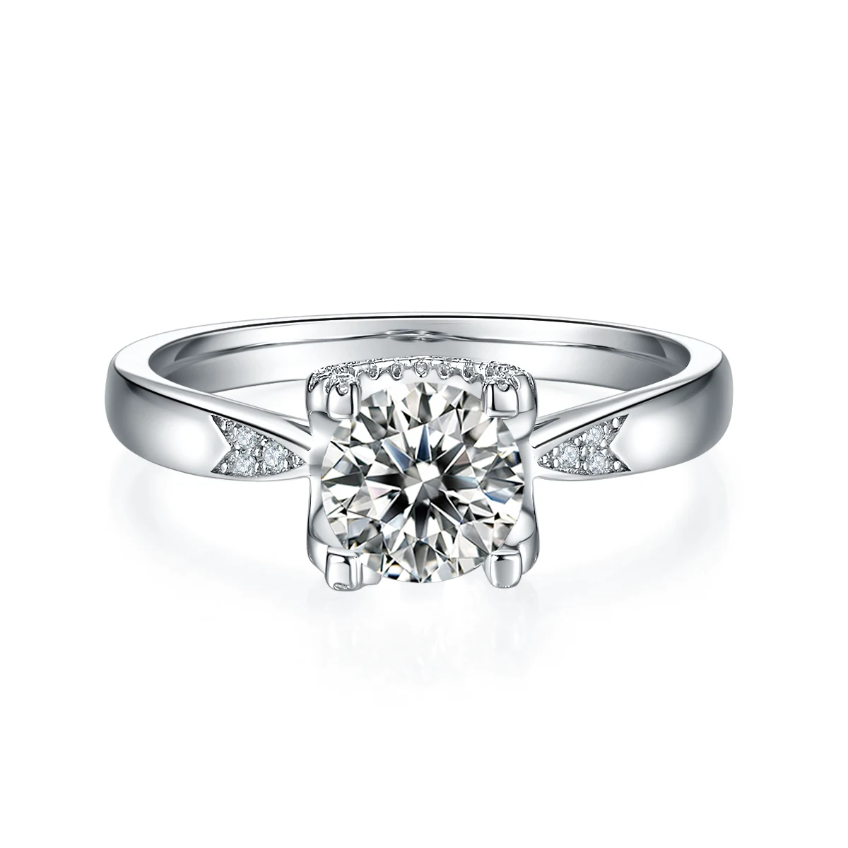 1 ct Tulip Accent Diamond Ring — product view 2