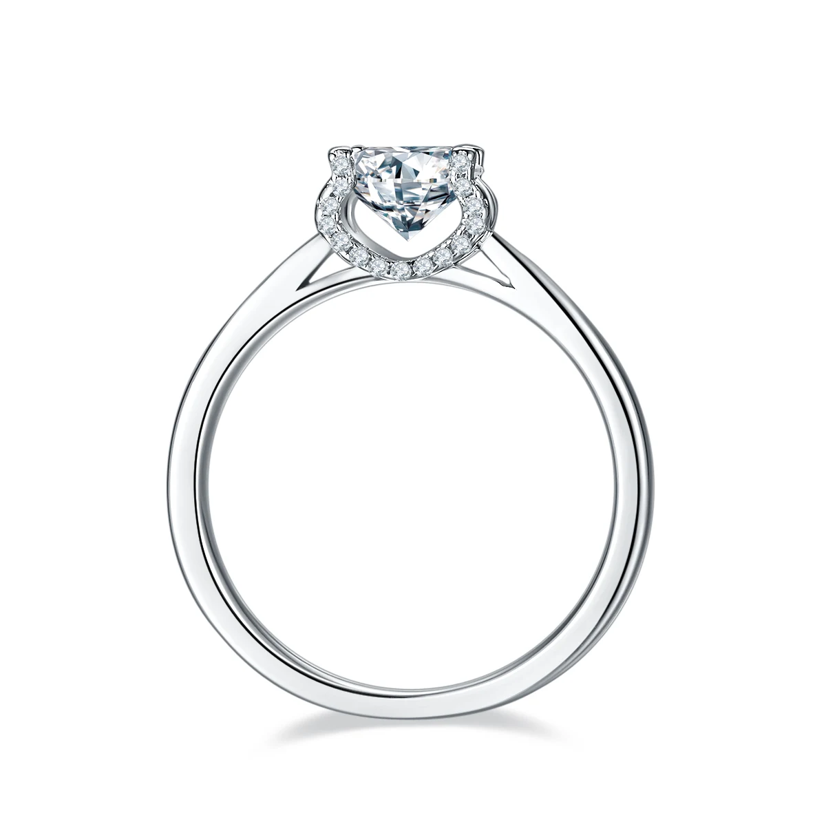 1 ct Tulip Accent Diamond Ring — product view 3