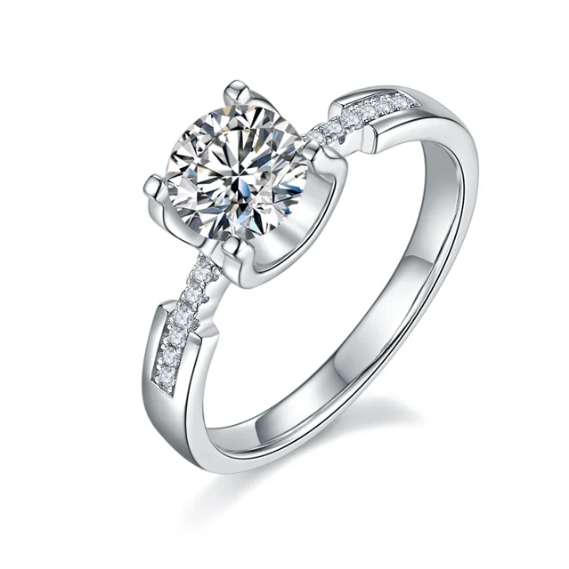 1 ct Tulip Accent Diamond Ring