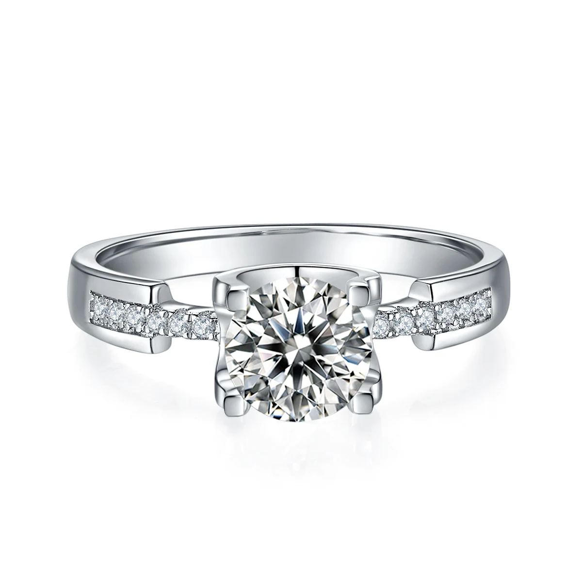 1 ct Tulip Accent Diamond Ring — product view 2