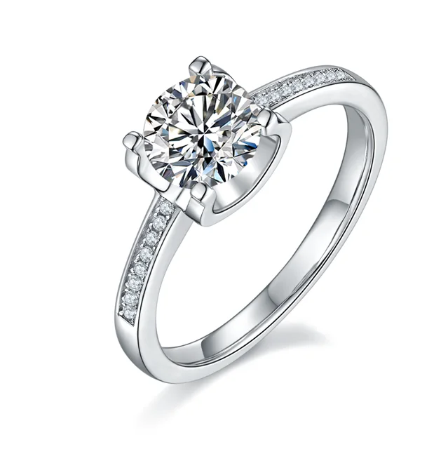 Tulip Accent Lab-Grown Diamond Ring — 1 ct