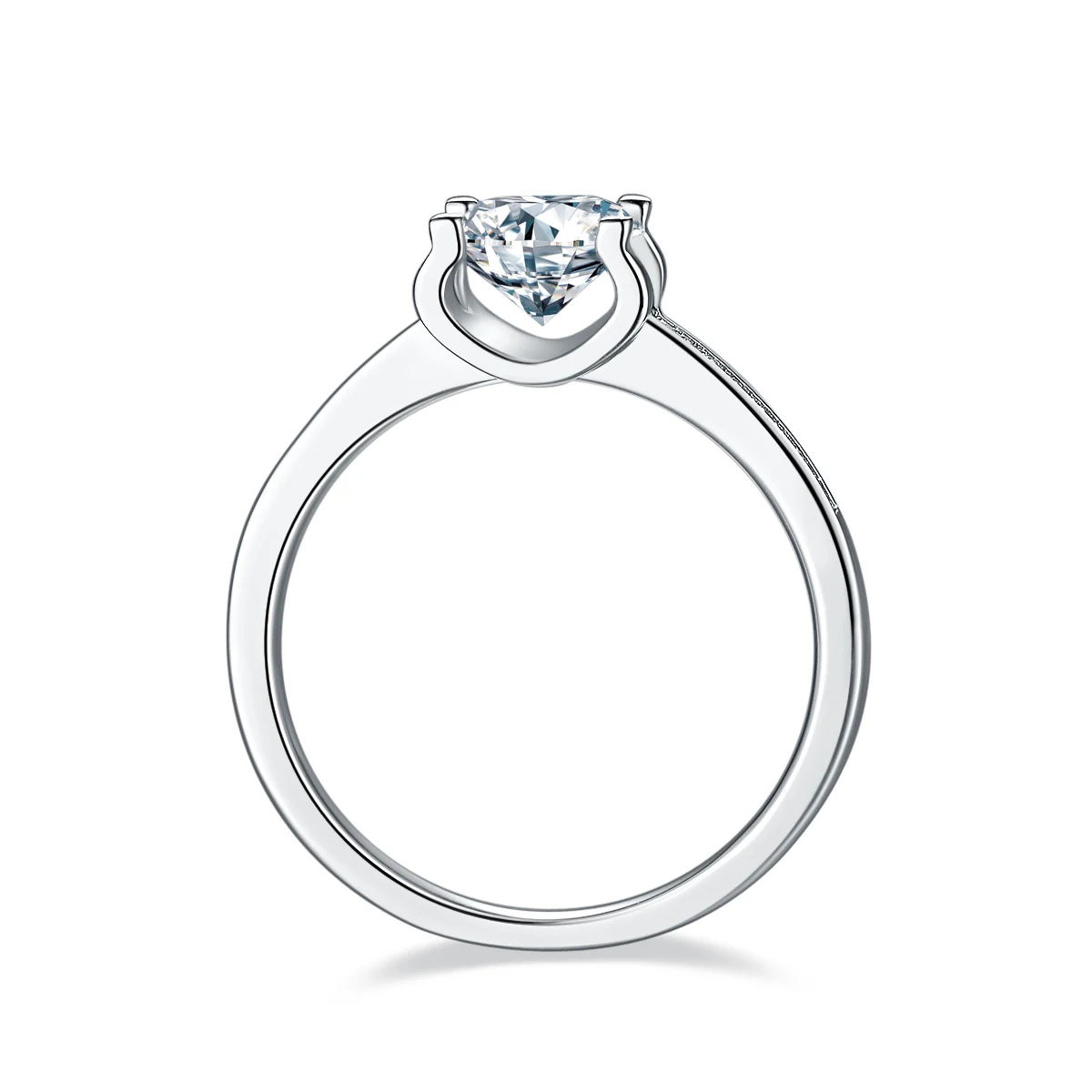 Tulip Accent Lab-Grown Diamond Ring — 1 ct — product view 3