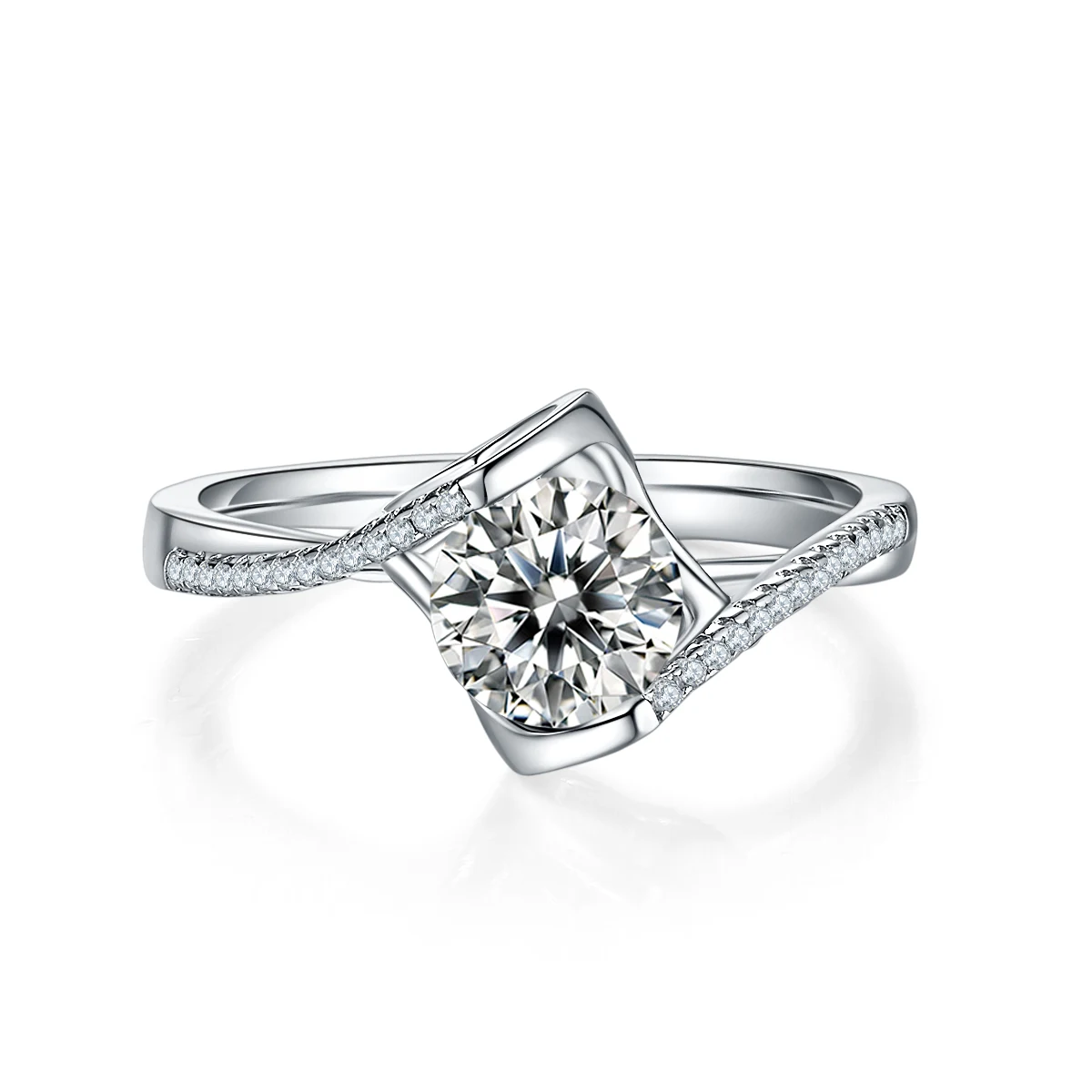 Angel Kiss Accent Lab-Grown Diamond Ring — 1 ct — product view 2