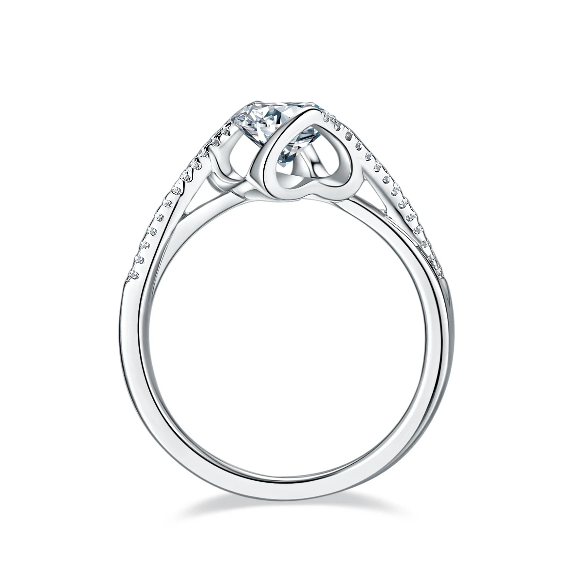 Angel Kiss Accent Lab-Grown Diamond Ring — 1 ct — product view 3