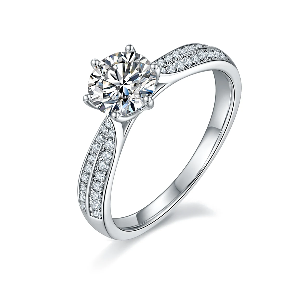 Starlight Accent Lab-Grown Diamond Ring — 1 ct — product view 1