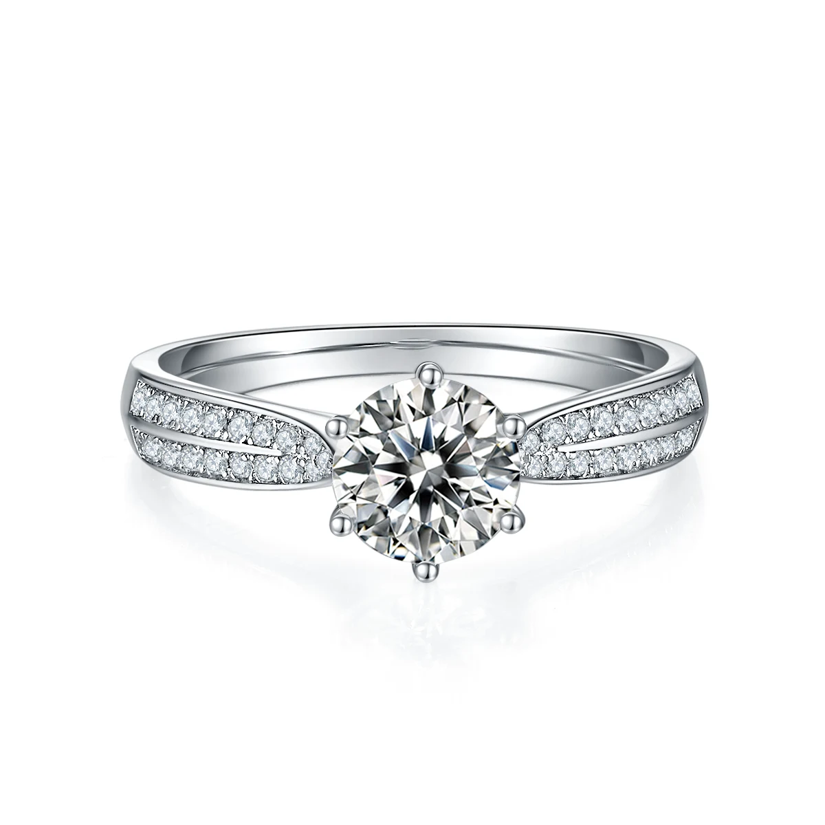 Starlight Accent Lab-Grown Diamond Ring — 1 ct — product view 2