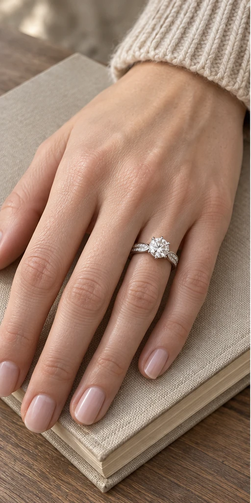 Starlight Accent Lab-Grown Diamond Ring — 1 ct styling
