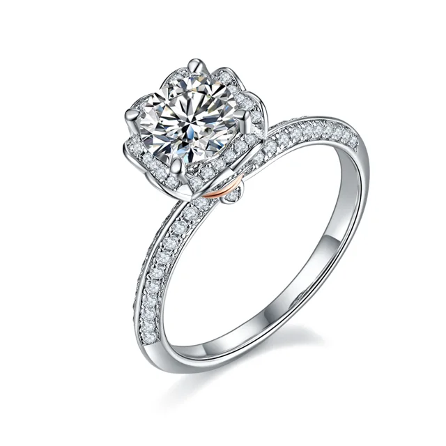Heart Bouquet Lab-Grown Diamond Ring — 1 ct