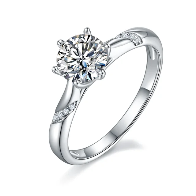 Radiance Accent Lab-Grown Diamond Ring — 1 ct