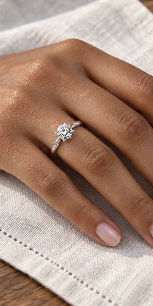 Radiance Accent Lab-Grown Diamond Ring — 1 ct editorial styling