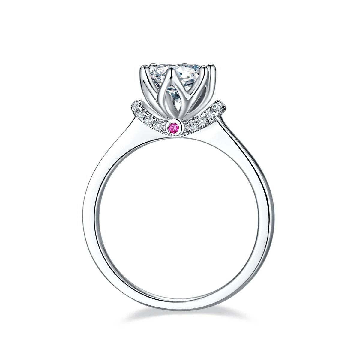 Coronation Lab-Grown Diamond Ring — 1 ct — product view 3