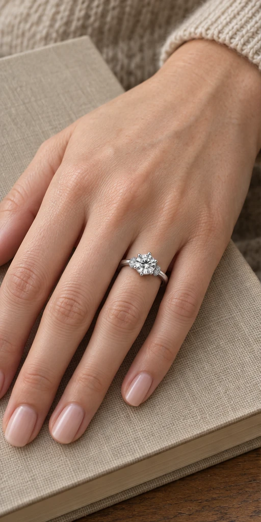Coronation Lab-Grown Diamond Ring — 1 ct styling