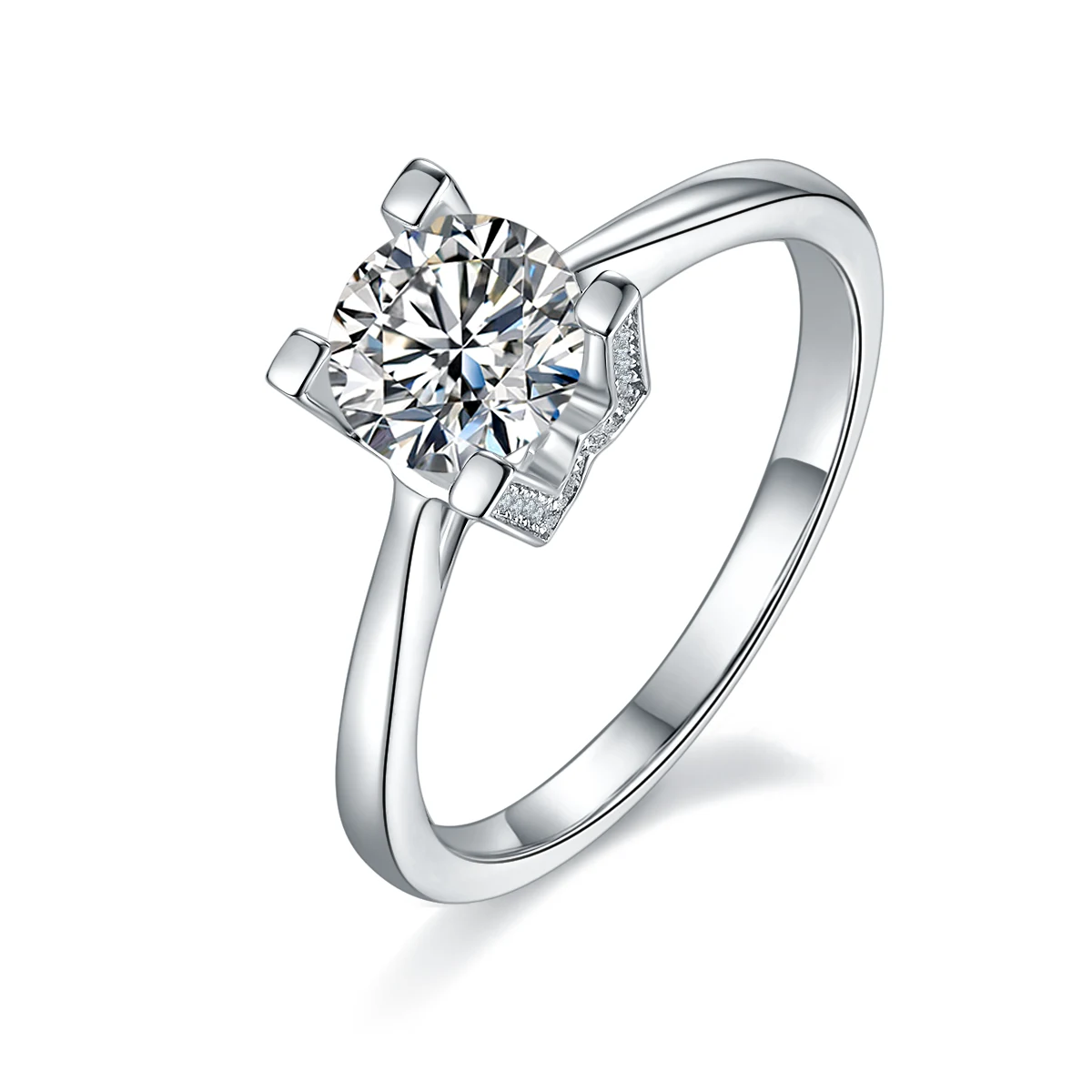 Letter Lab-Grown Diamond Ring — 1 ct — product view 1