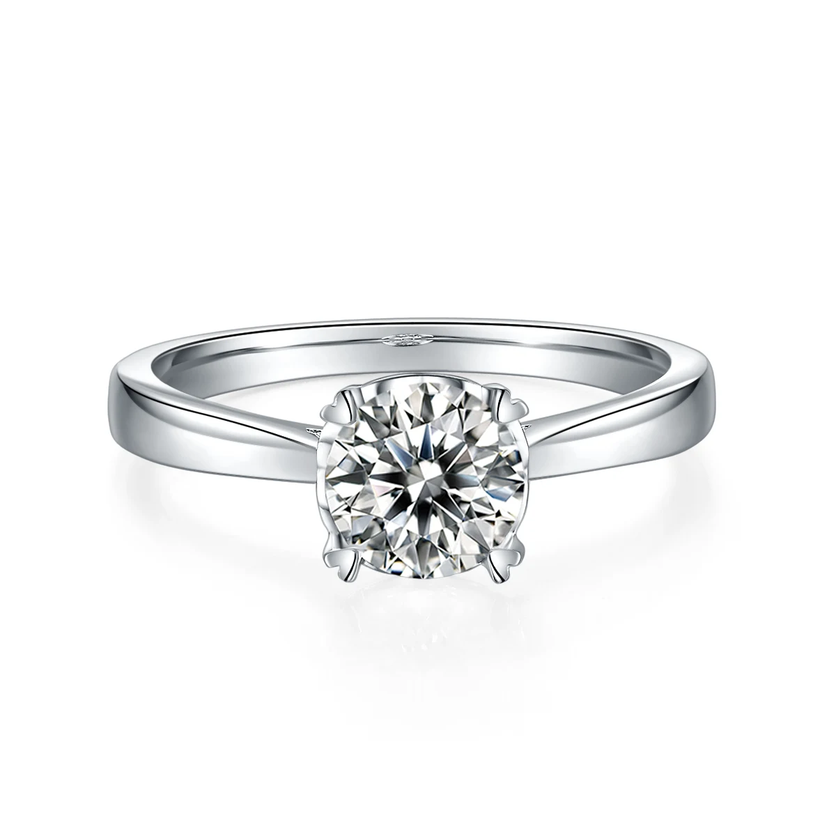 Heart Cup Lab-Grown Diamond Ring — 1 ct — product view 2