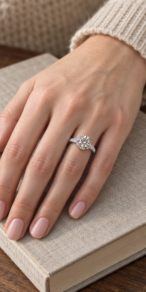 Wishing Well Lab-Grown Diamond Ring — 1 ct styling