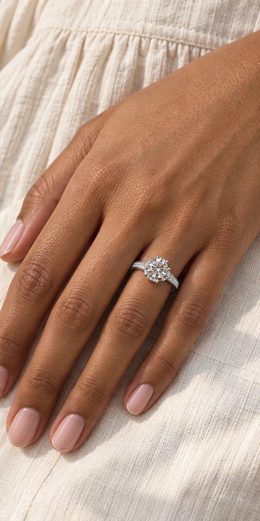 Wishing Well Lab-Grown Diamond Ring — 1 ct editorial styling