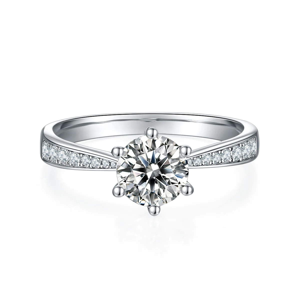 Fluid Lab-Grown Diamond Ring — 1 ct — product view 2