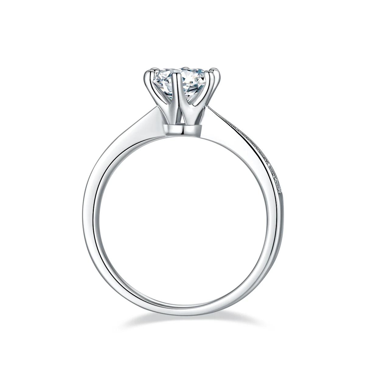 Fluid Lab-Grown Diamond Ring — 1 ct — product view 3