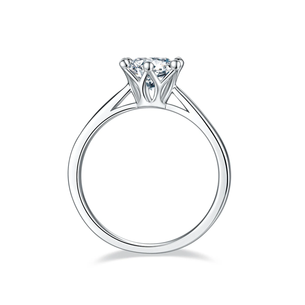 Crown Lab-Grown Diamond Ring — 1 ct — product view 3