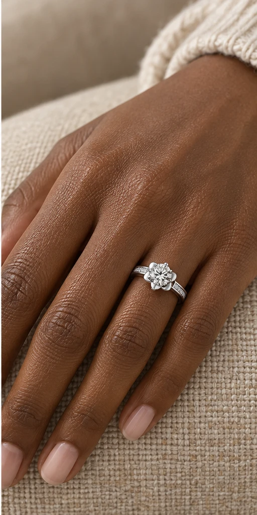 Grace Lab-Grown Diamond Ring — 1 ct editorial styling