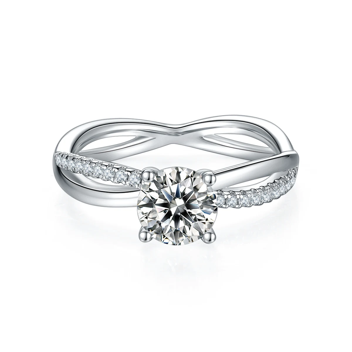Duet Lab-Grown Diamond Ring — 1 ct — product view 2