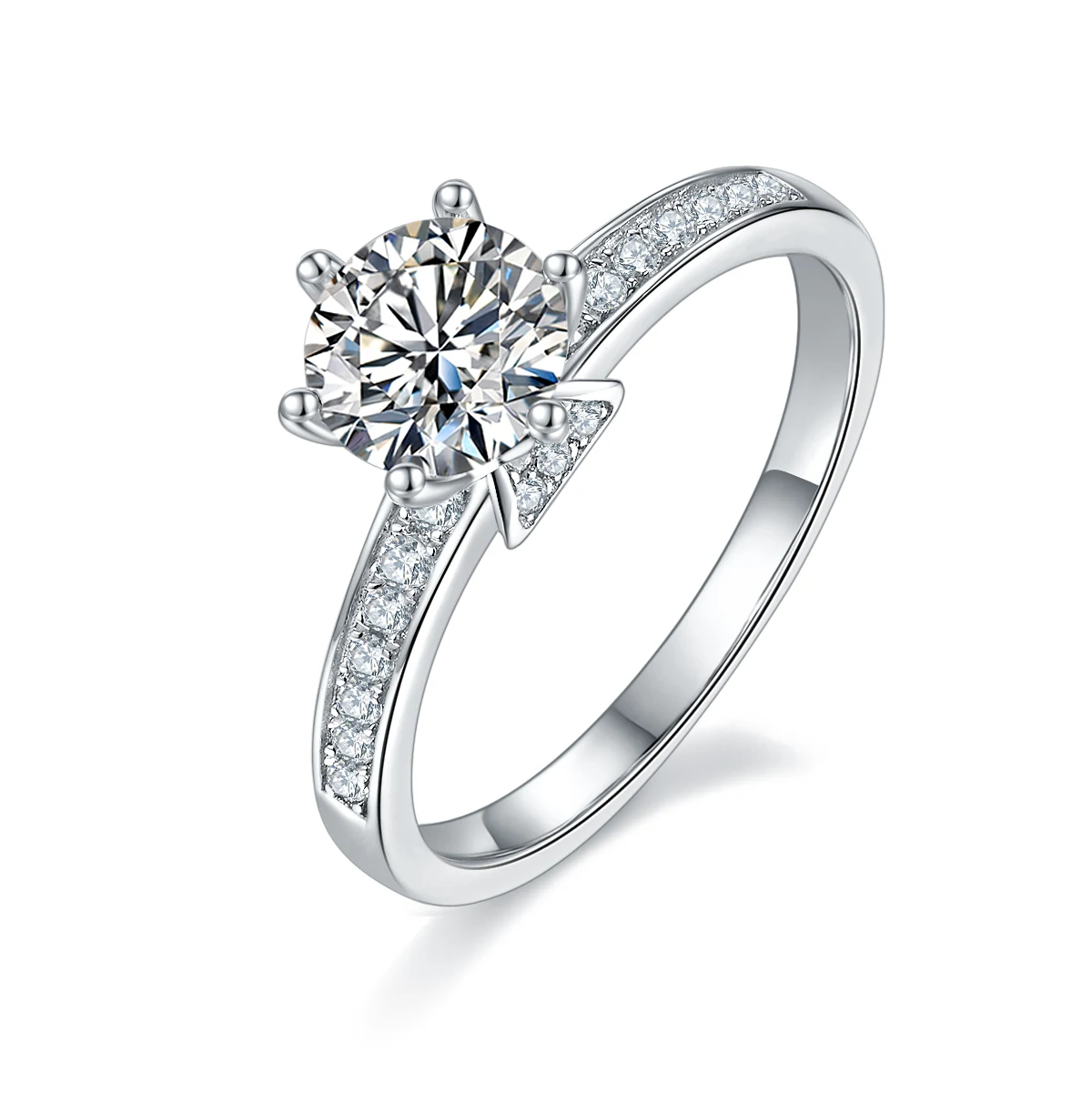 Horizon Accent Lab-Grown Diamond Ring — 1 ct — product view 1