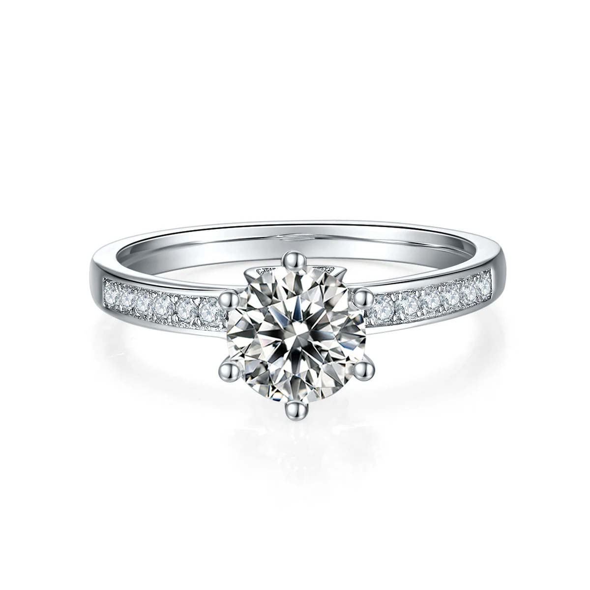 Horizon Accent Lab-Grown Diamond Ring — 1 ct — product view 2