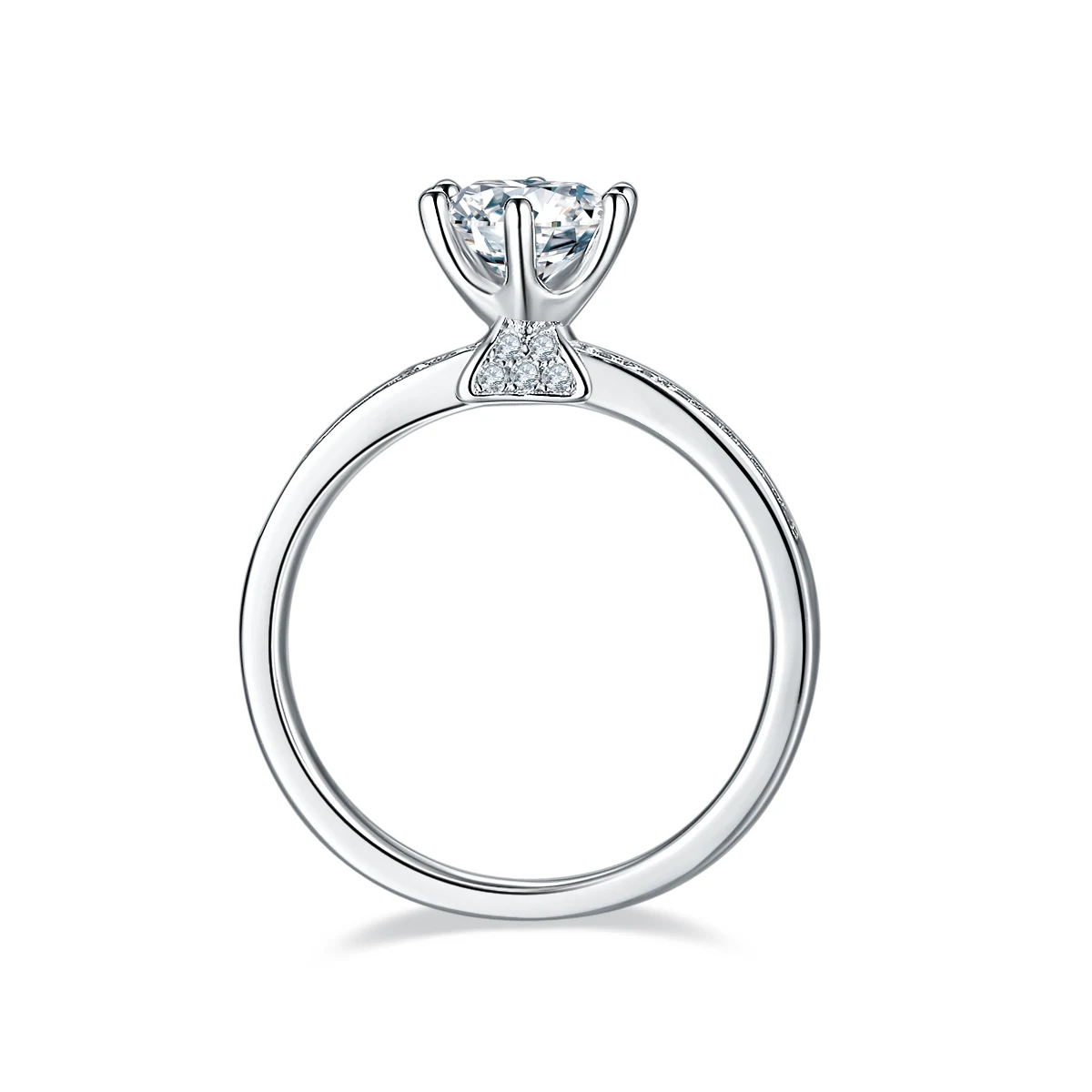 Horizon Accent Lab-Grown Diamond Ring — 1 ct — product view 3
