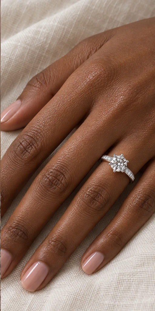 Horizon Accent Lab-Grown Diamond Ring — 1 ct editorial styling