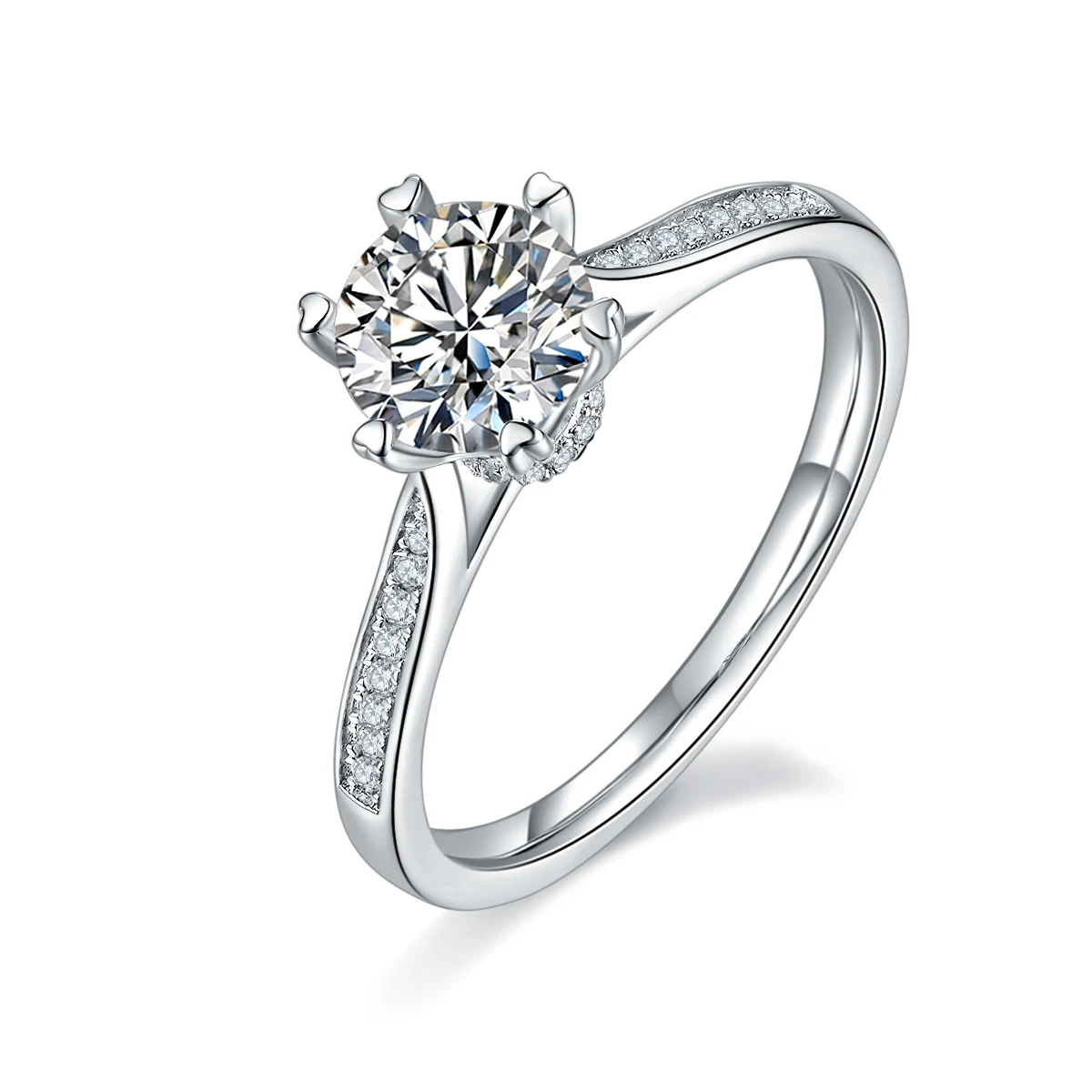 Orbit Accent Lab-Grown Diamond Ring — 1 ct — product view 1
