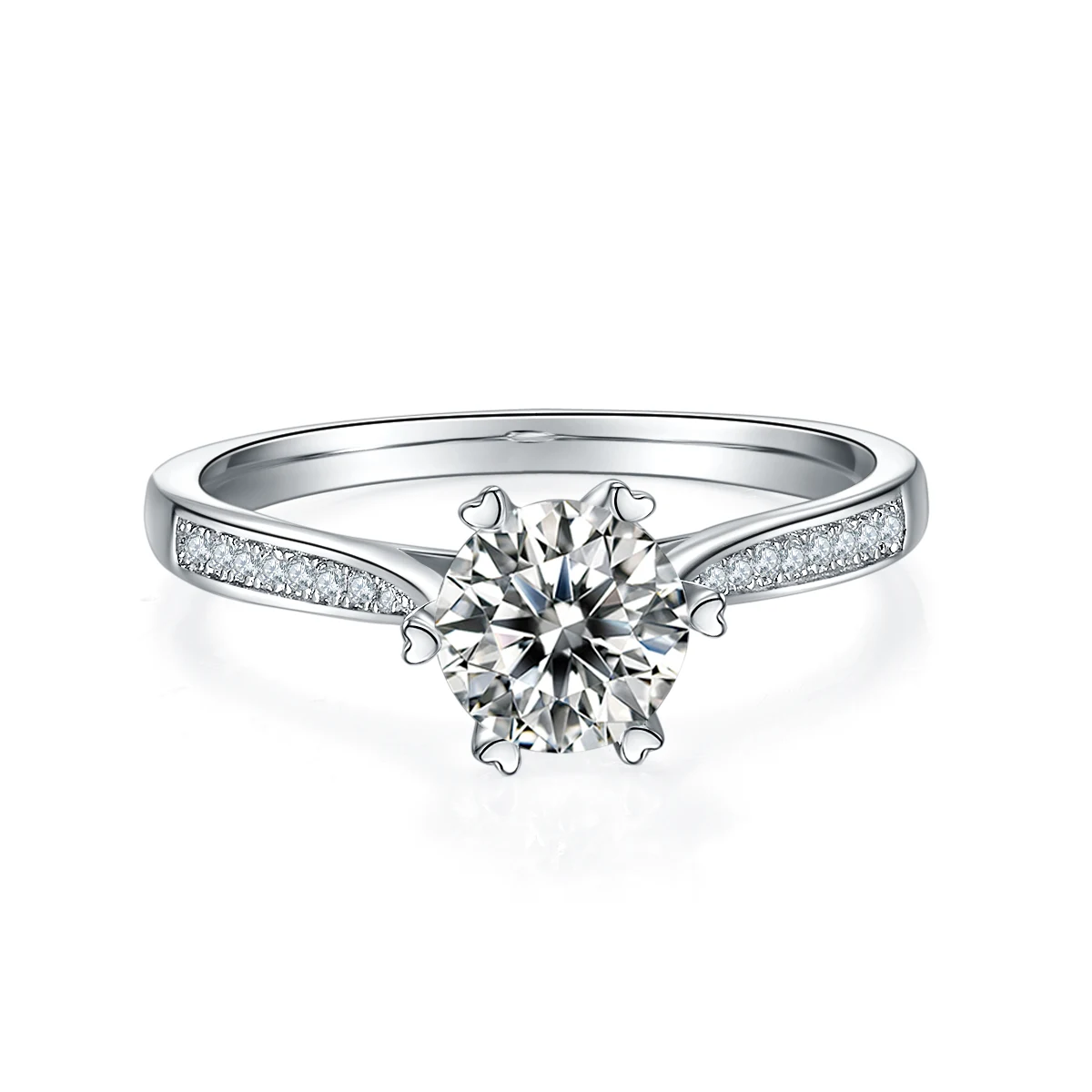 Orbit Accent Lab-Grown Diamond Ring — 1 ct — product view 2