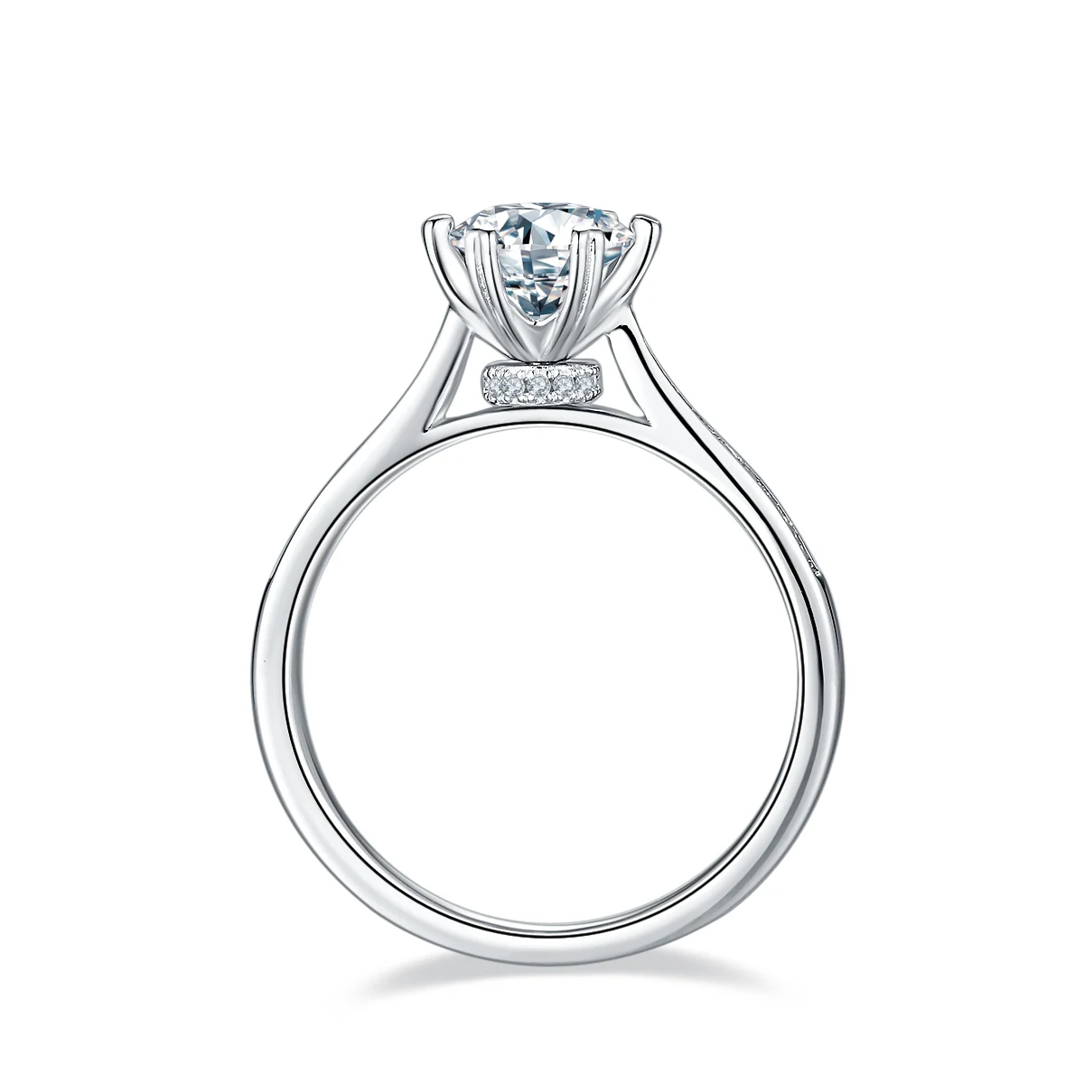 Orbit Accent Lab-Grown Diamond Ring — 1 ct — product view 3