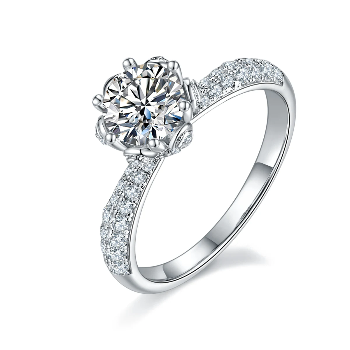 Flora Lab-Grown Diamond Ring — 1 ct — product view 1