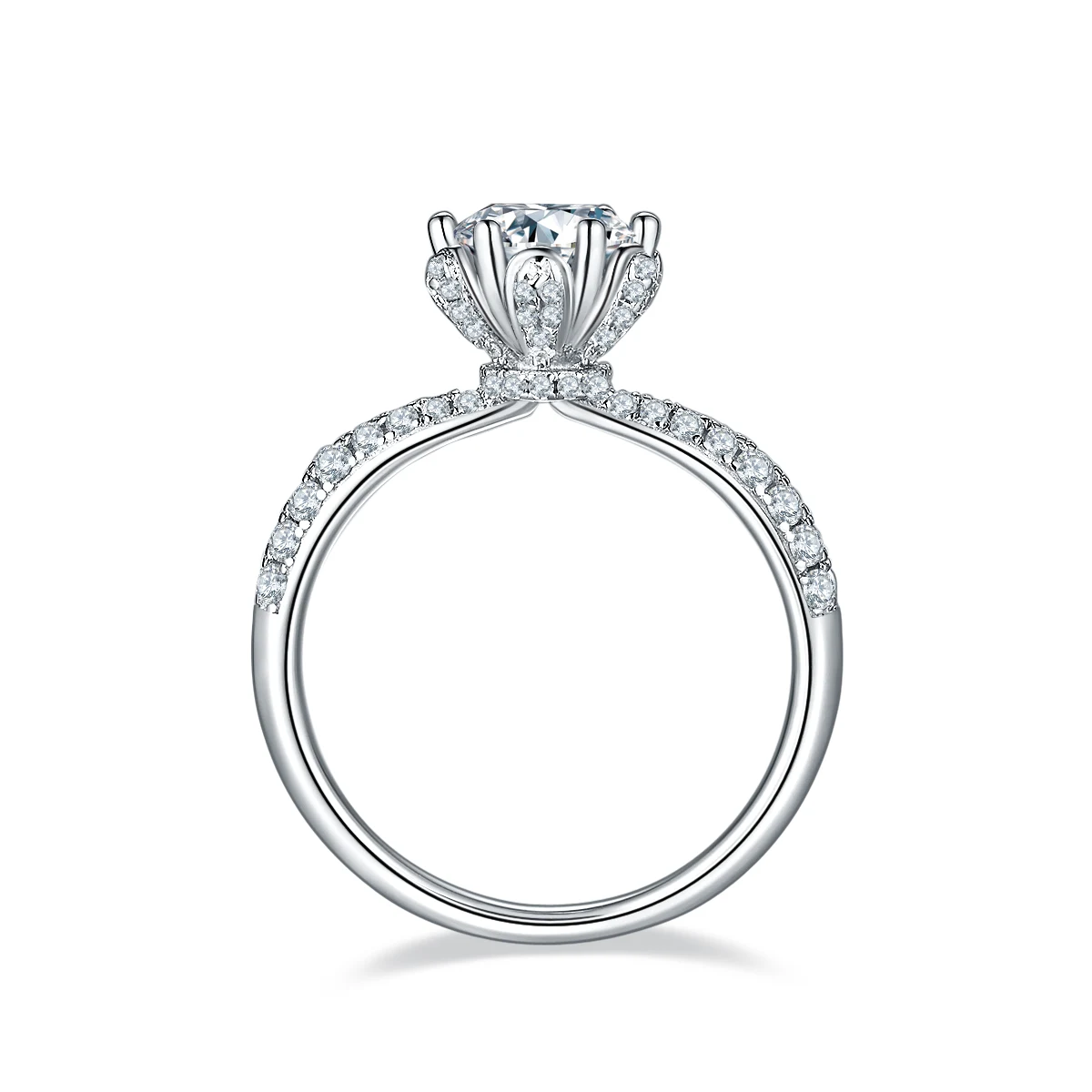 Flora Lab-Grown Diamond Ring — 1 ct — product view 3