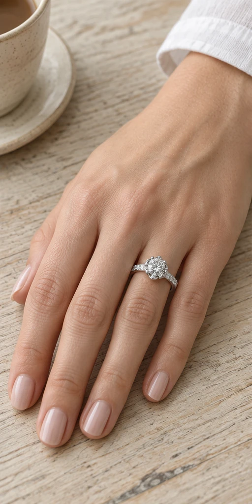 Flora Lab-Grown Diamond Ring — 1 ct styling