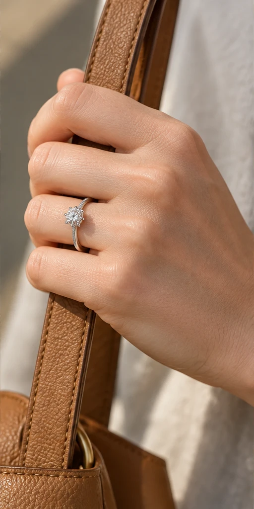 Promise Lab-Grown Diamond Ring — 1 ct editorial styling