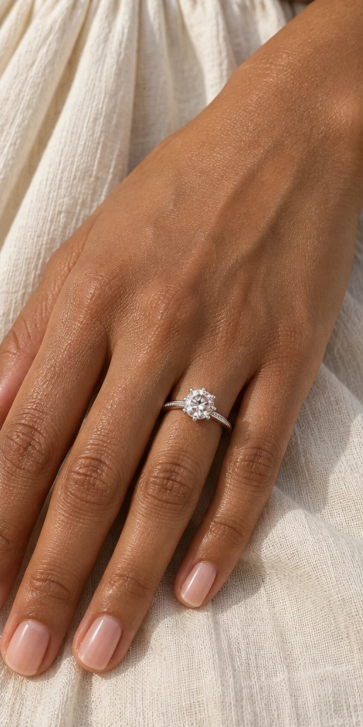 Promise Lab-Grown Diamond Ring — 1 ct editorial styling