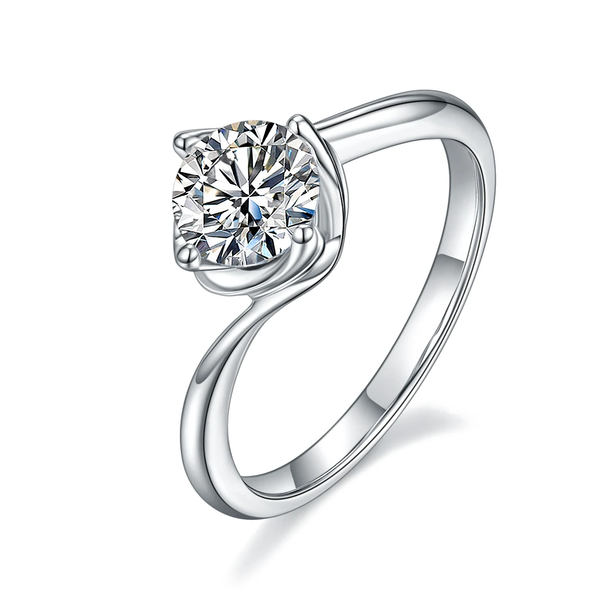 Bud Twist Lab-Grown Diamond Ring — 1 ct — product view 1