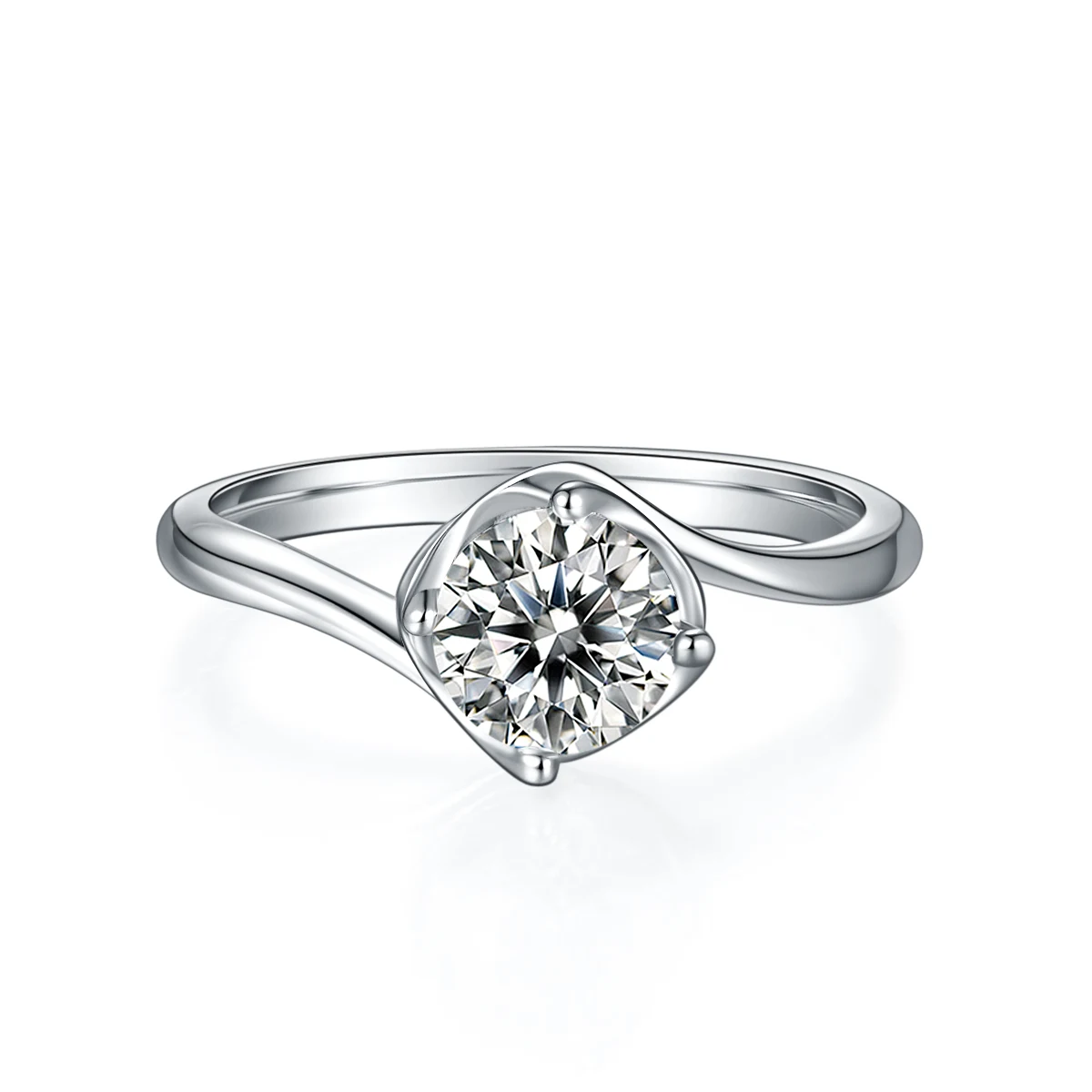 Bud Twist Lab-Grown Diamond Ring — 1 ct — product view 2