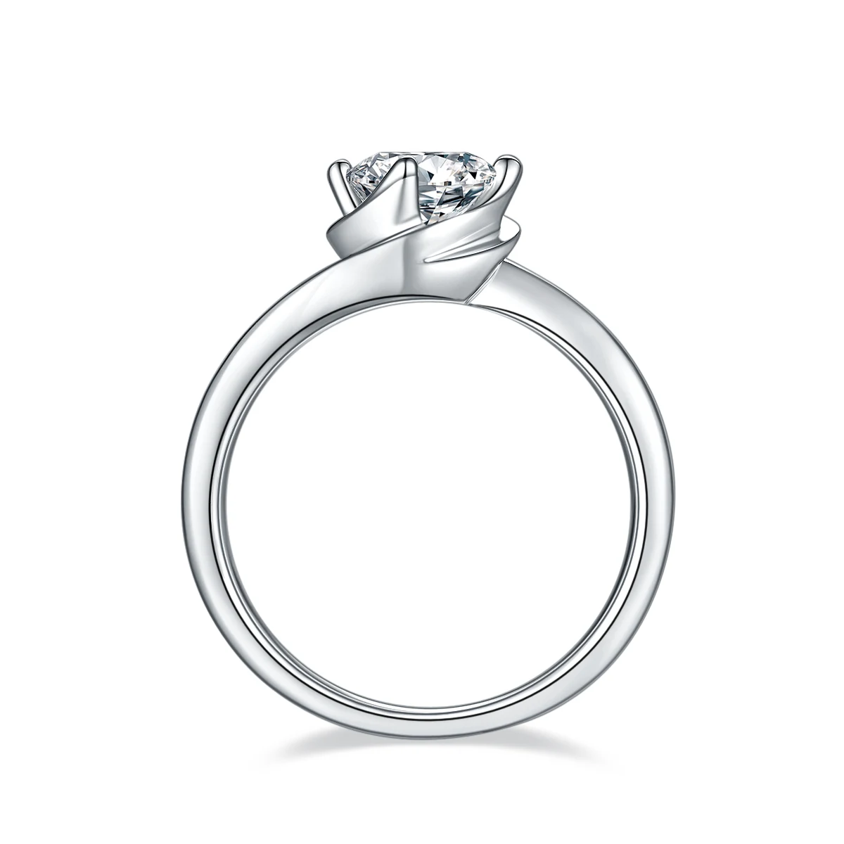 Bud Twist Lab-Grown Diamond Ring — 1 ct — product view 3