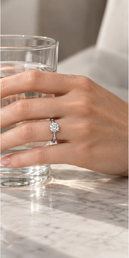 Windmill Lab-Grown Diamond Ring — 1 ct editorial styling