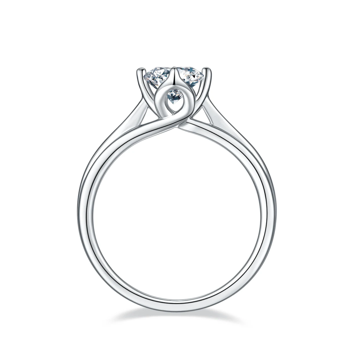 Lotus Lab-Grown Diamond Ring — 1 ct — product view 3