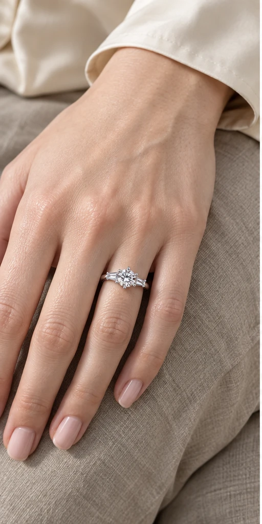 Contour Lab-Grown Diamond Ring — 1 ct styling