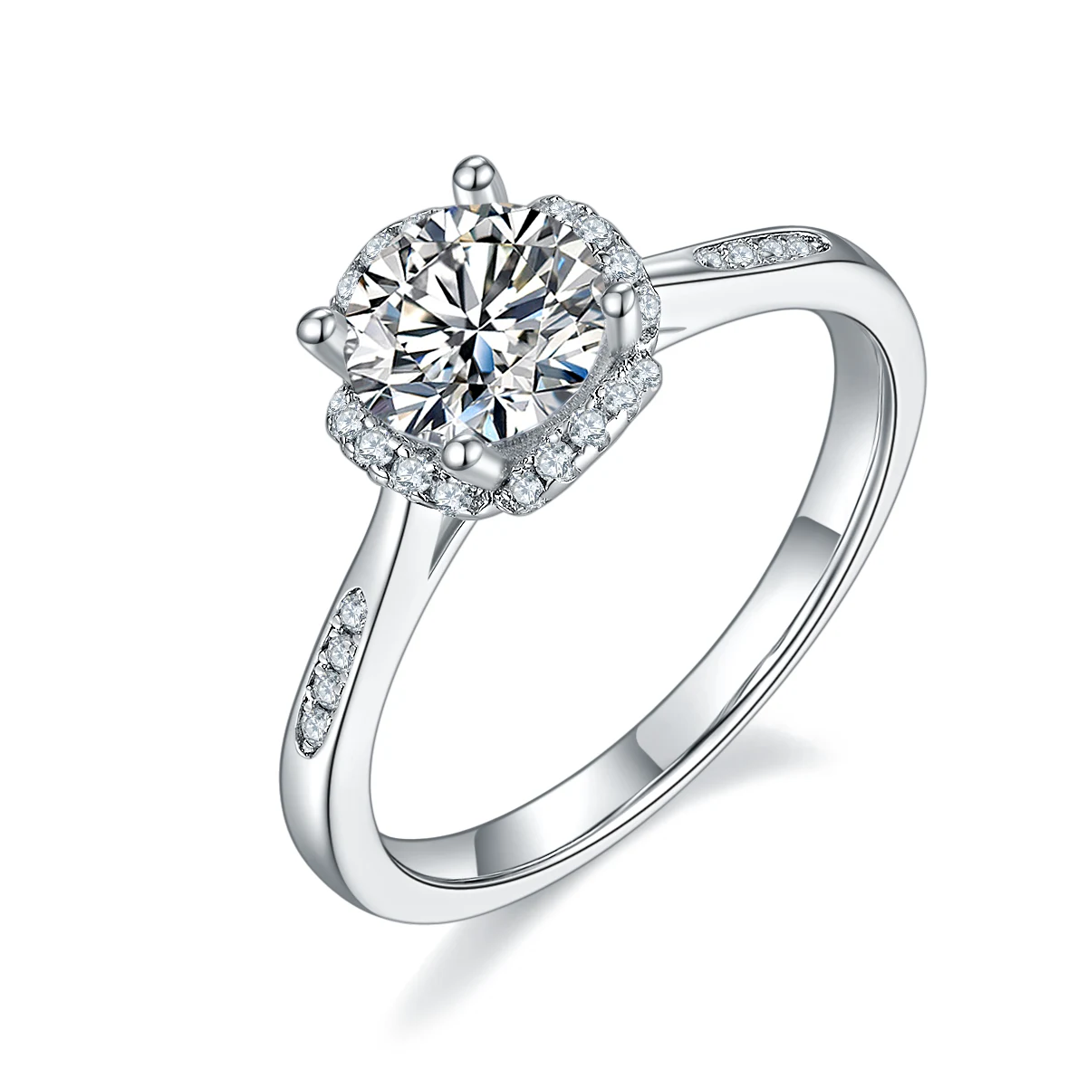 Bloom Accent Lab-Grown Diamond Ring — 1 ct — product view 1